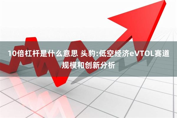 10倍杠杆是什么意思 头豹:低空经济eVTOL赛道规模和创新分析