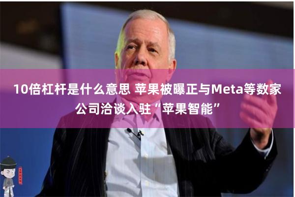 10倍杠杆是什么意思 苹果被曝正与Meta等数家公司洽谈入驻“苹果智能”