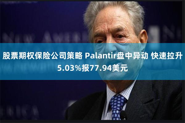 股票期权保险公司策略 Palantir盘中异动 快速拉升5.