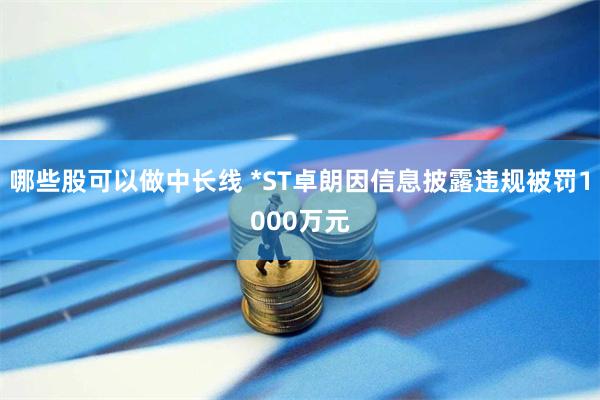 哪些股可以做中长线 *ST卓朗因信息披露违规被罚1000万元