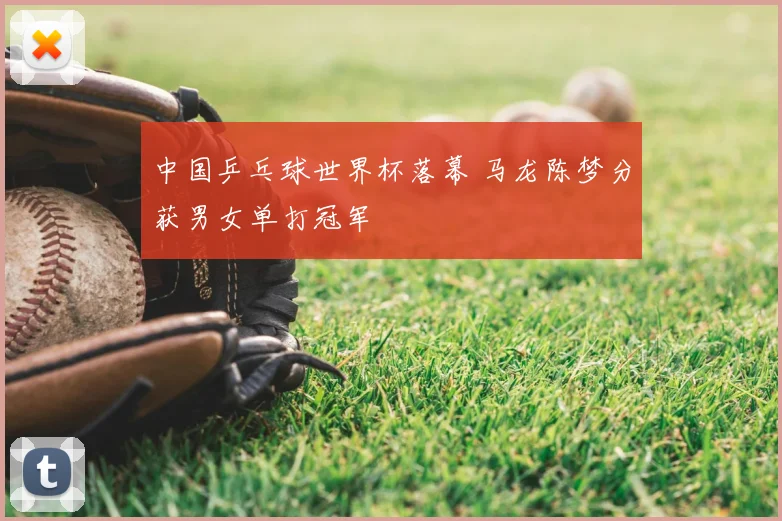 中国乒乓球世界杯落幕 马龙陈梦分获男女单打冠军